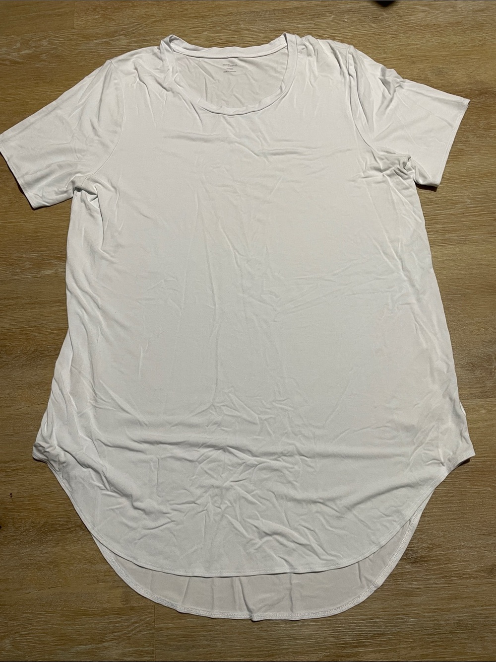 Daily Ritual Soft White Scoop Neck Tee